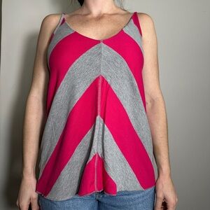 Y2K Pink Gray Tank Size Large